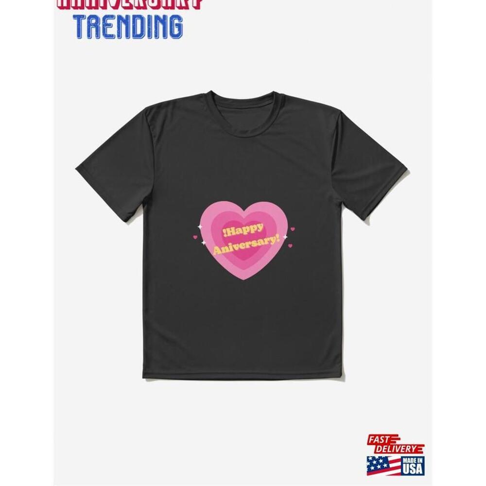Anniversary Heart Active Tshirt
